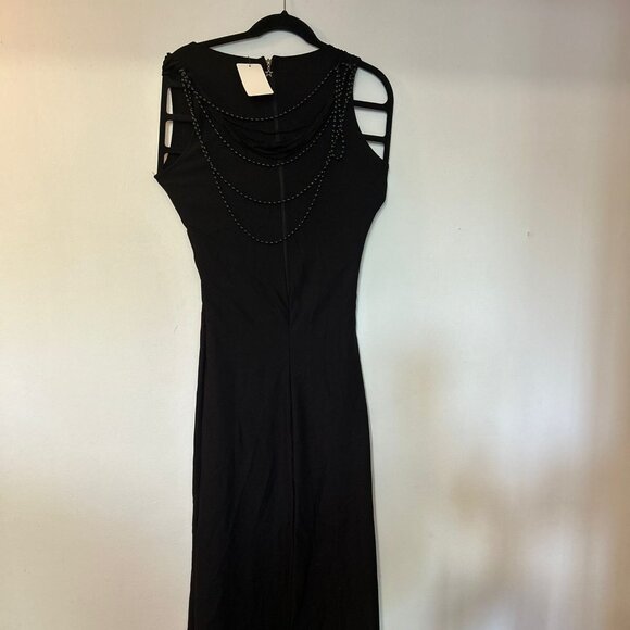 Robe longue noire élégante - Picture 2 of 4